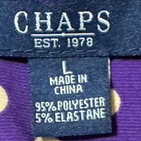 Spring Chaps purple polka dot sleeveless dress-L - Picture 3 of 3